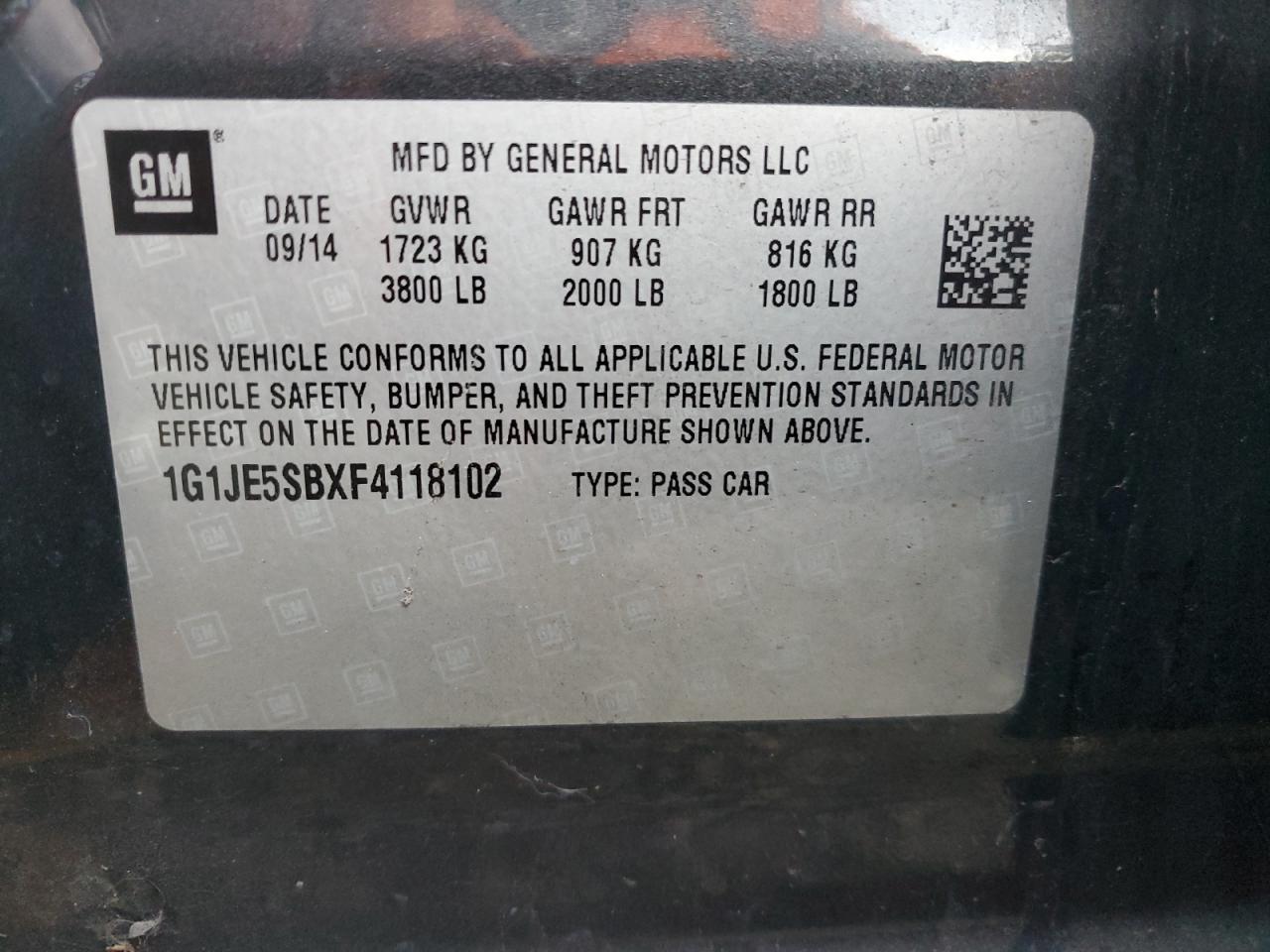 Chevrolet Sonic Ltz Image 2