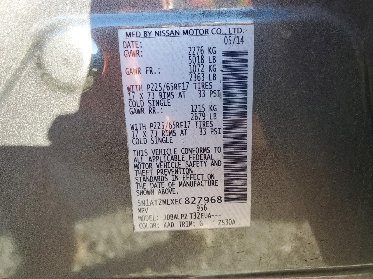 Nissan Rogue S Image 7