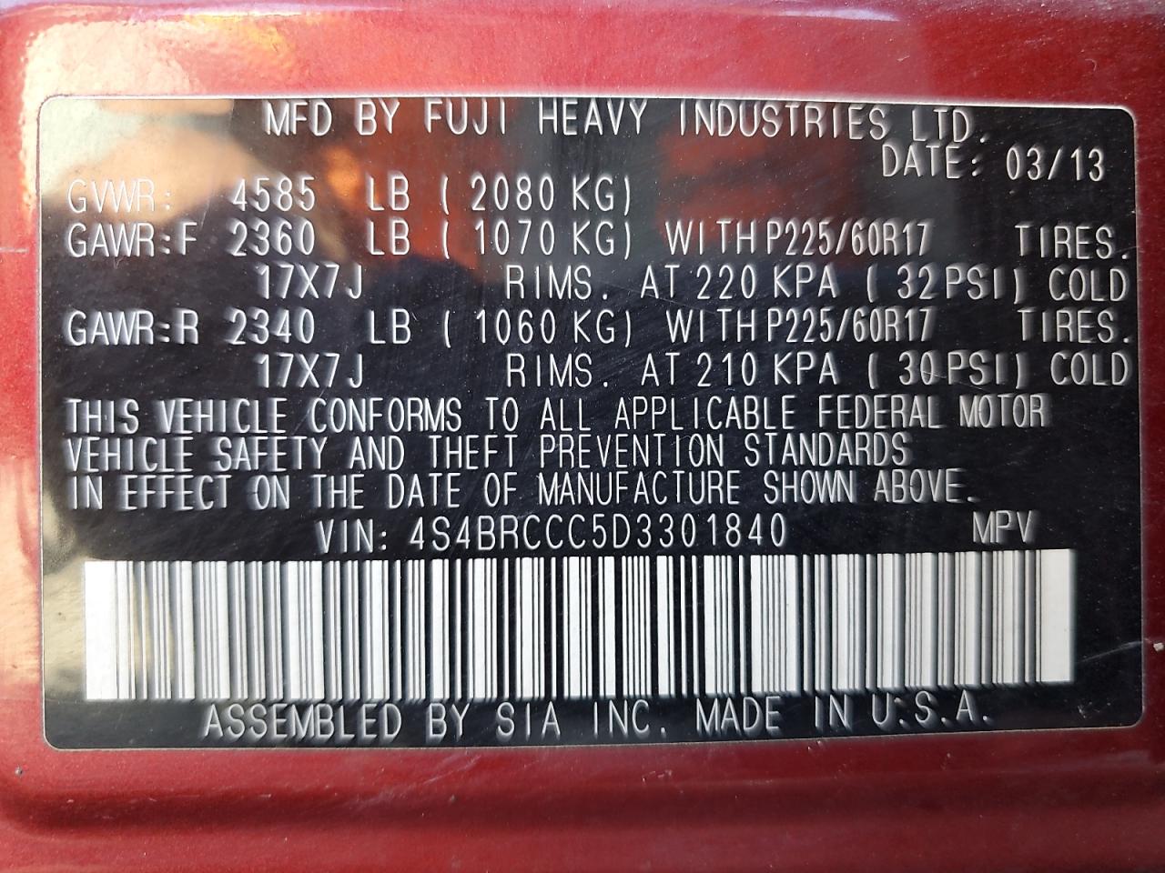 Subaru Outback 2.5i Premium Image 11