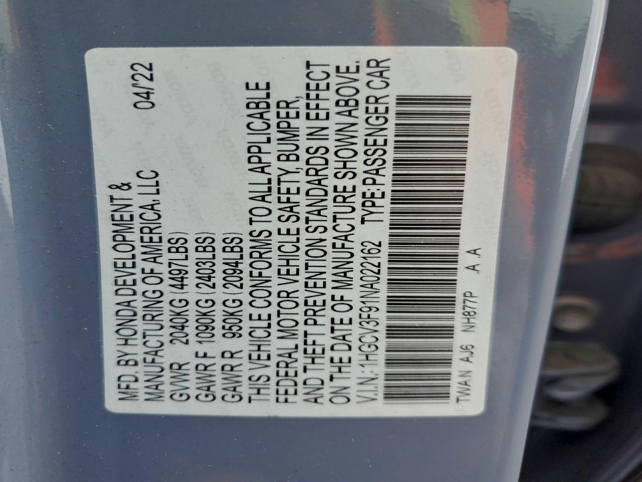 Honda Accord Touring Hybrid Image 8