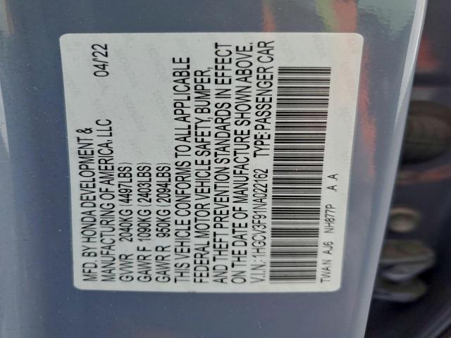 Honda Accord Touring Hybrid Image 8