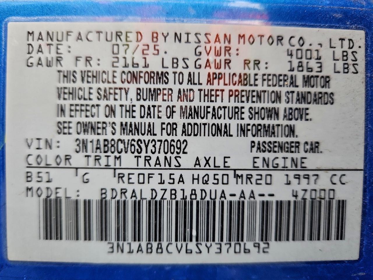 Nissan Sentra Sv Image 9